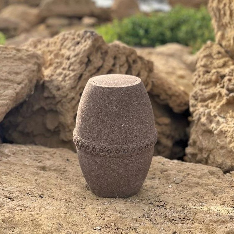 Arena biodegradable sand urn for ashes